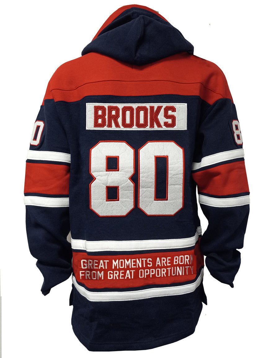 Herb Brooks Miracle on Ice 1980 Vintage Navy Lace Hoodie