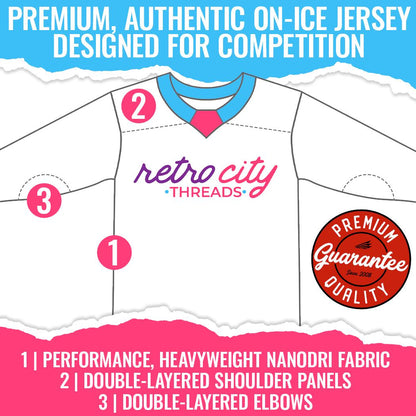 Charlestown Chiefs Slap Shot Custom Hockey Jersey