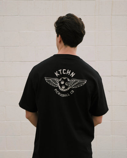 KTCHN Pickleball Co. Wing Pickleball Tee (Black)