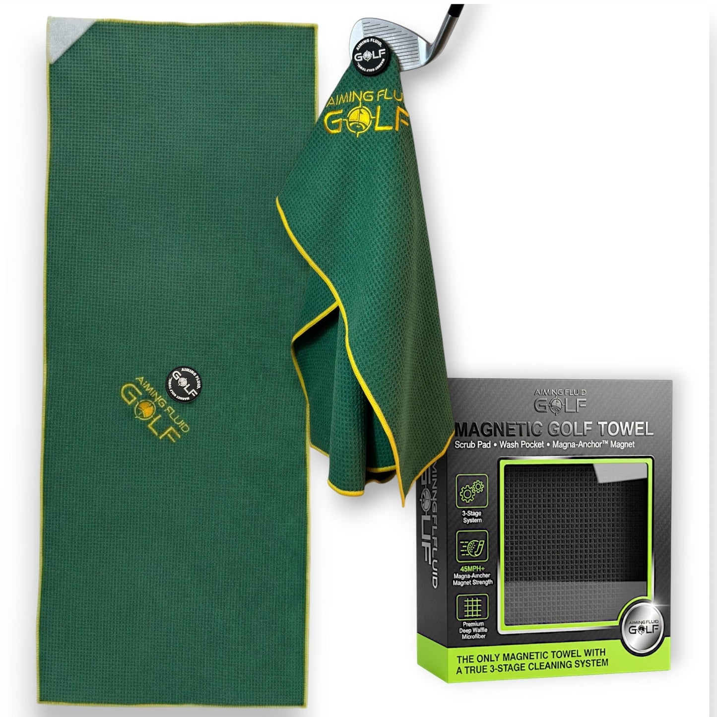 Magna-Anchor™ Magnetic Golf Towel – The 40 (16×40)