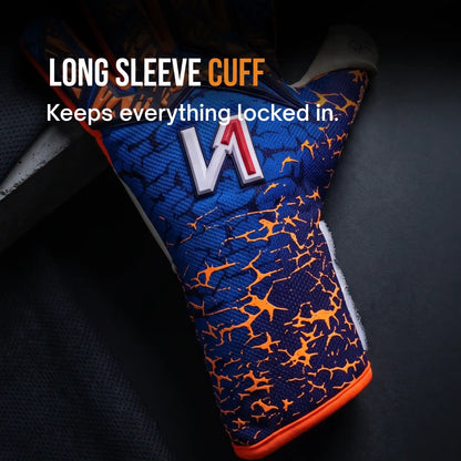 Mana Blue and Orange Goalkeeper Gloves