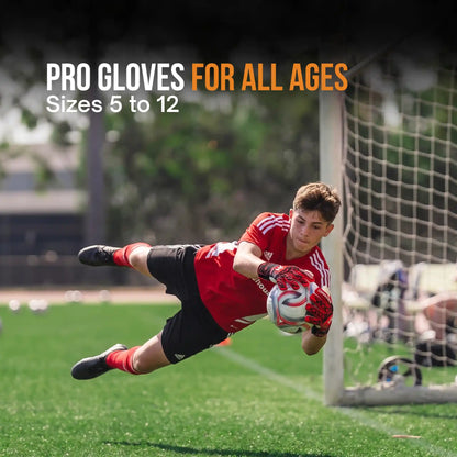 Mana Red and Black Goalkeeper Gloves