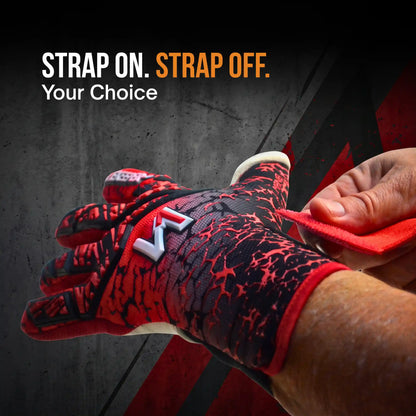 Mana Red and Black Goalkeeper Gloves