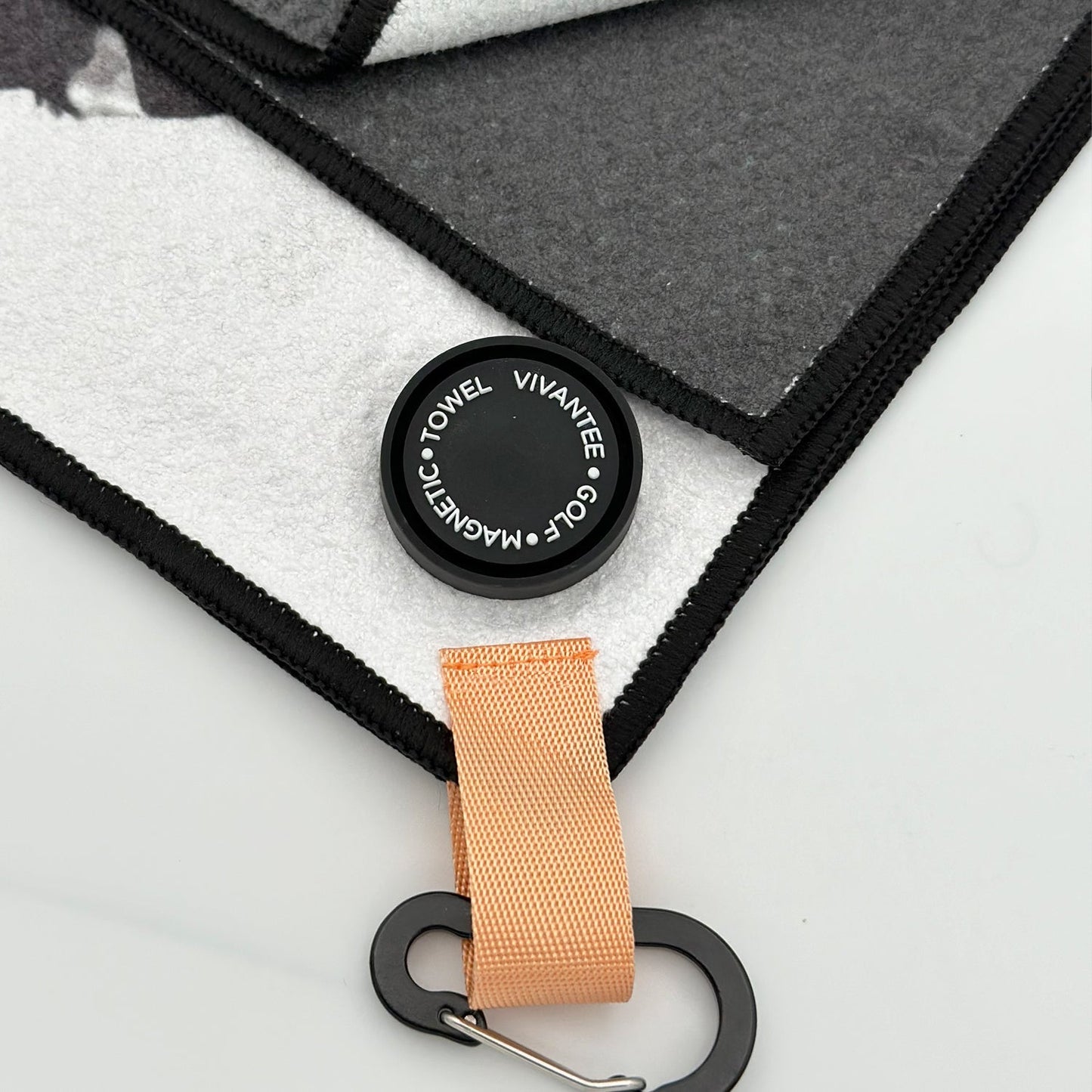 Metro Moves | Black Magnetic Golf Towel