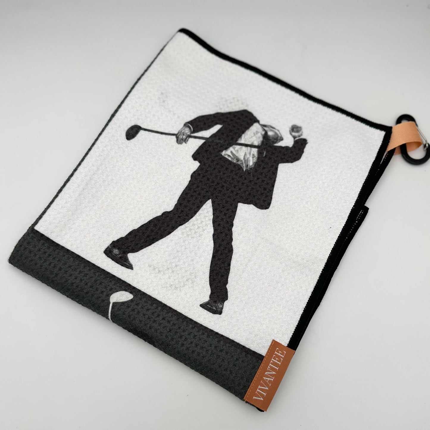 Metro Moves | Black Magnetic Golf Towel
