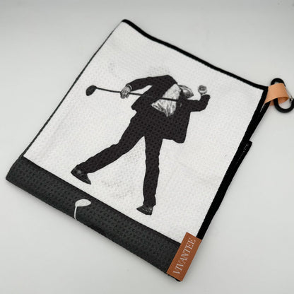 Metro Moves | Black Magnetic Golf Towel