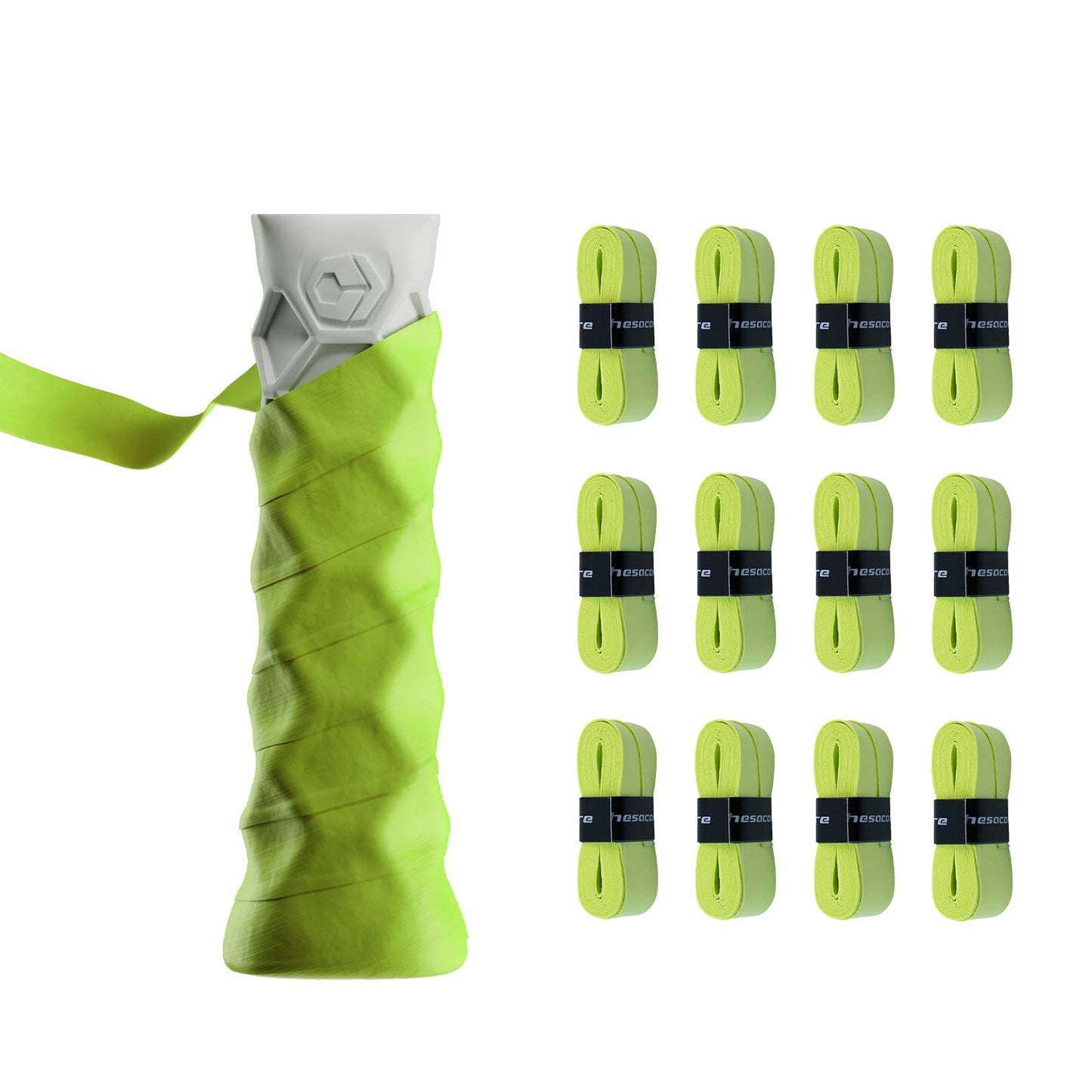 Hesacore Hesatac Overgrip – Neon Green (6 & 12 Pack)