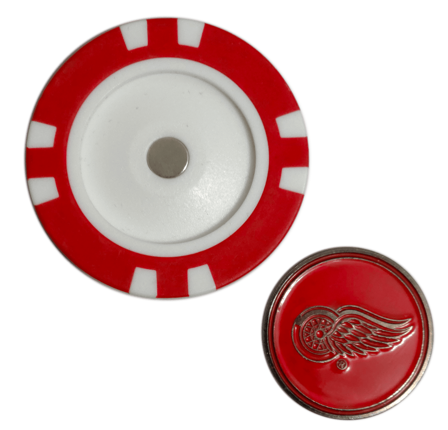 Officially Licensed Detroit Red Wings Poker Chip Golf Ball Marker