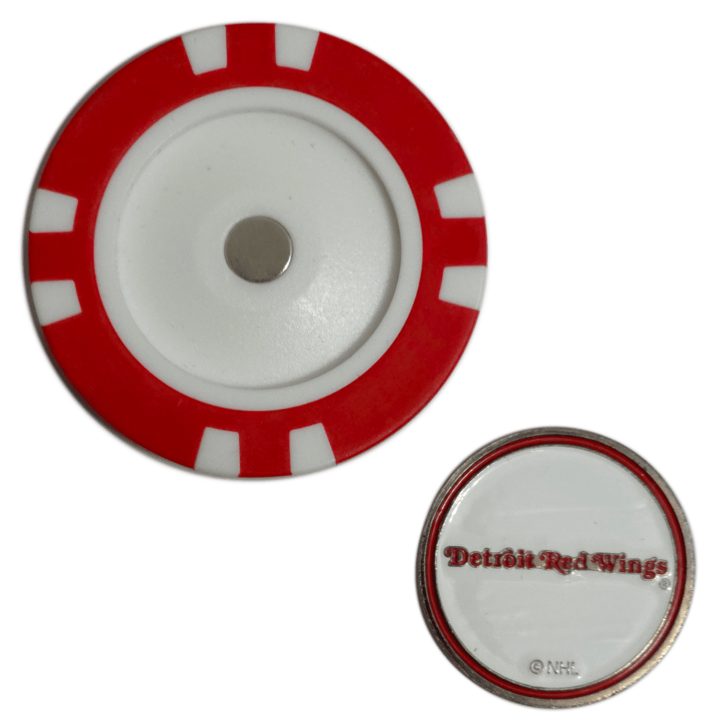 Officially Licensed Detroit Red Wings Poker Chip Golf Ball Marker