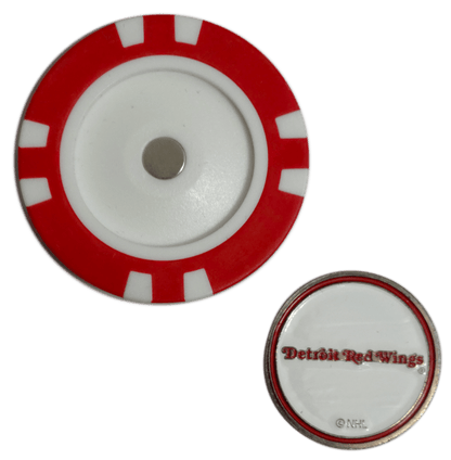 Officially Licensed Detroit Red Wings Poker Chip Golf Ball Marker