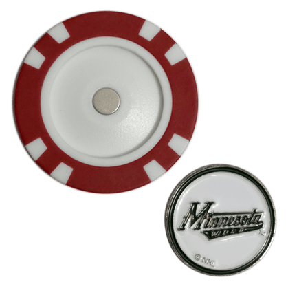 Officially Licensed Minnesota Wild Poker Chip Golf Ball Marker