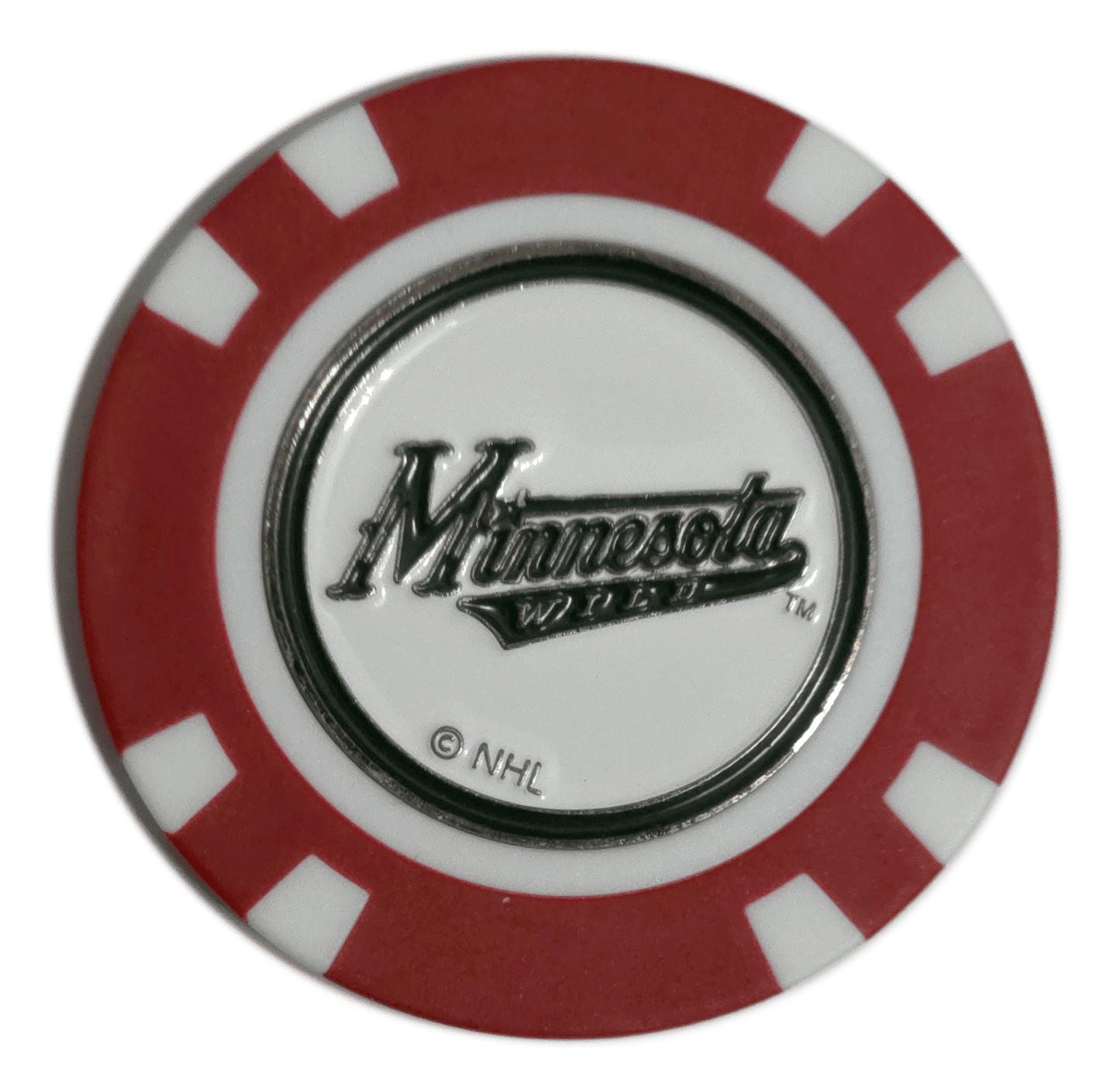Officially Licensed Minnesota Wild Poker Chip Golf Ball Marker