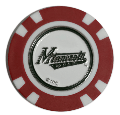 Officially Licensed Minnesota Wild Poker Chip Golf Ball Marker