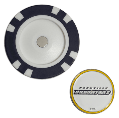 Officially Licensed Nashville Predators Poker Chip Golf Ball Marker