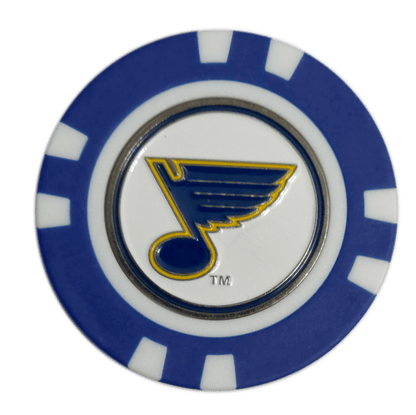 Officially Licensed St. Louis Blues Poker Chip Golf Ball Marker
