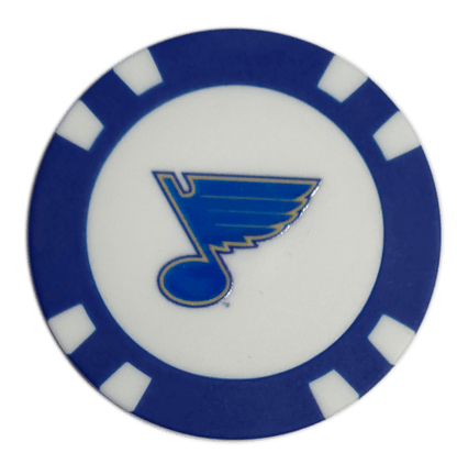 Officially Licensed St. Louis Blues Poker Chip Golf Ball Marker