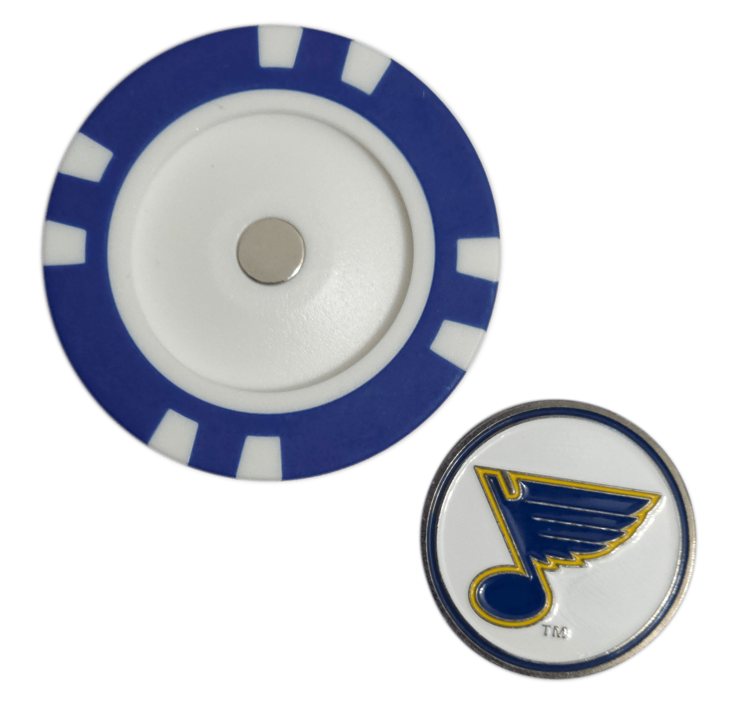 Officially Licensed St. Louis Blues Poker Chip Golf Ball Marker