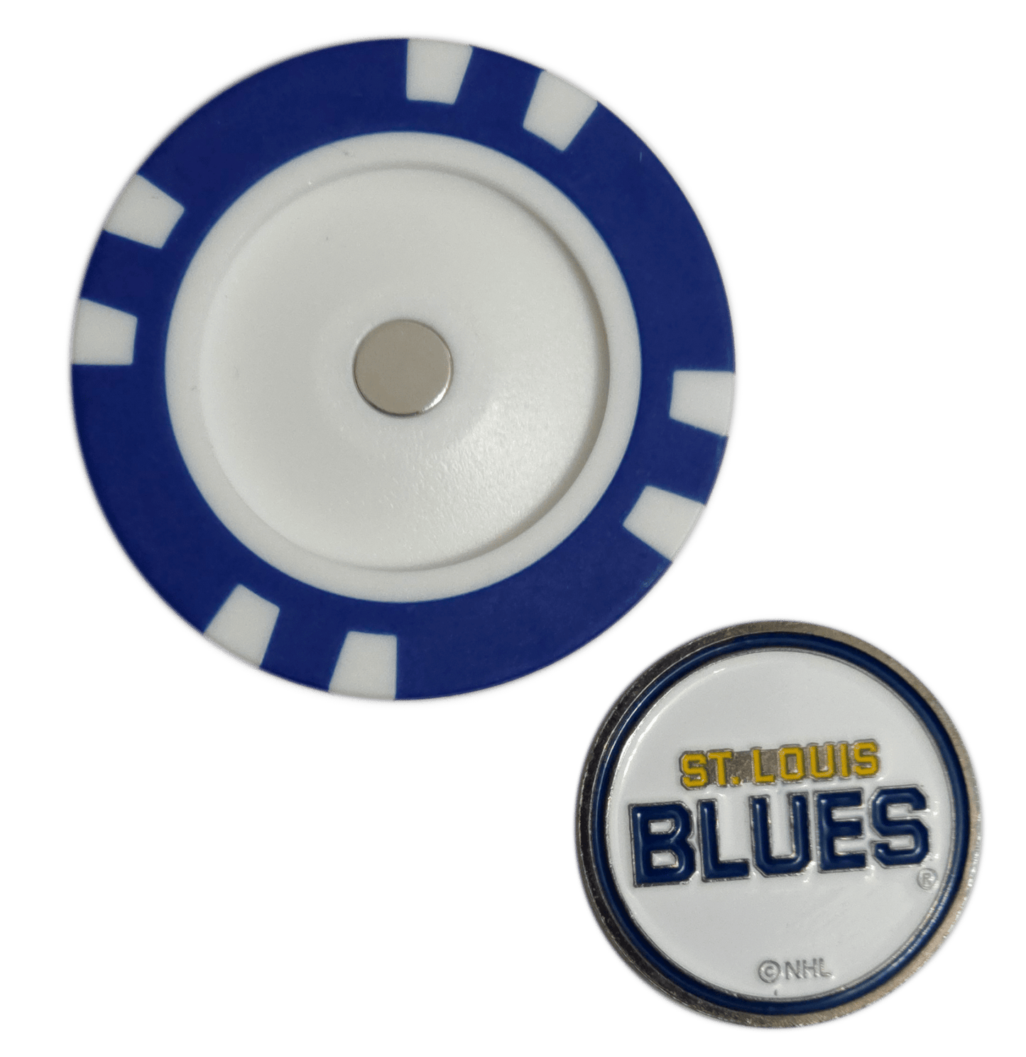 Officially Licensed St. Louis Blues Poker Chip Golf Ball Marker