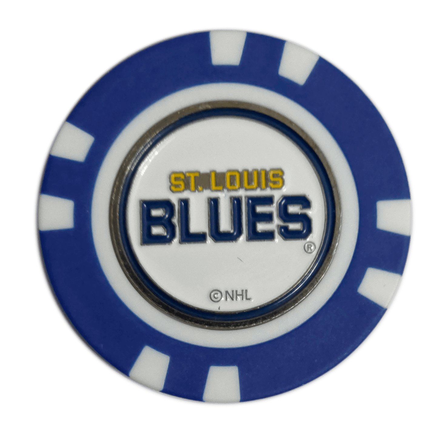 Officially Licensed St. Louis Blues Poker Chip Golf Ball Marker