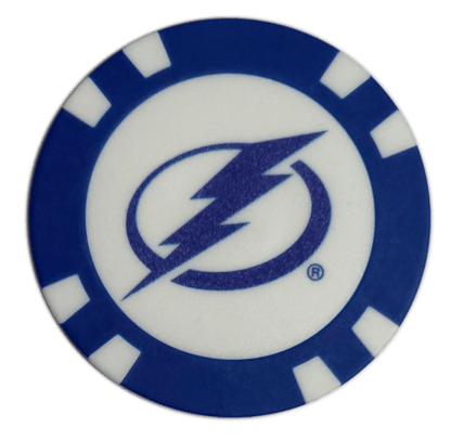 Officially Licensed Tampa Bay Lightning Poker Chip Golf Ball Marker
