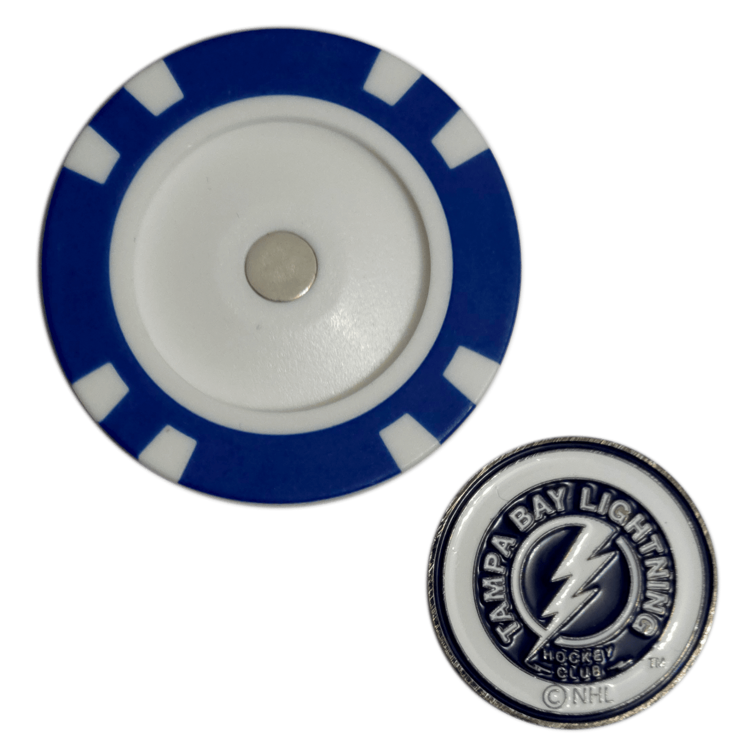 Officially Licensed Tampa Bay Lightning Poker Chip Golf Ball Marker