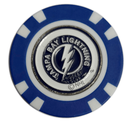 Officially Licensed Tampa Bay Lightning Poker Chip Golf Ball Marker