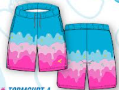 Easton Hype Fire Pool Party Shorts - Cotton Candy Drip