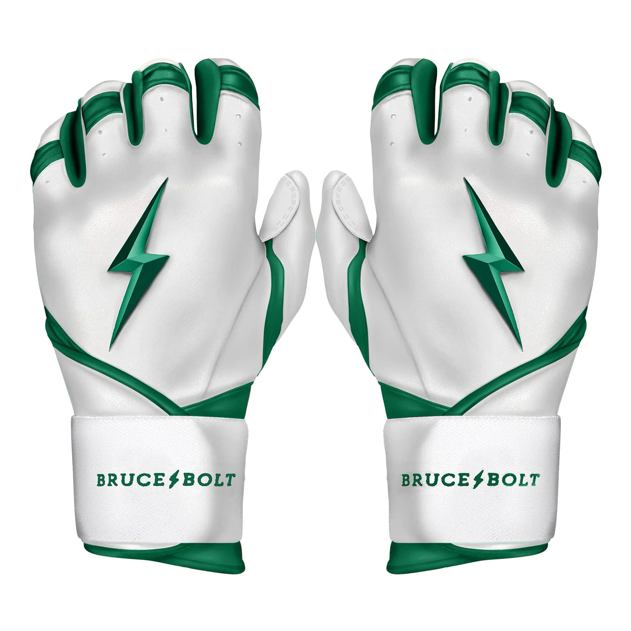 Bruce Bolt Premium Pro Chrome Series Long Cuff Batting Gloves