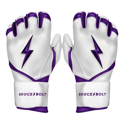 Bruce Bolt Premium Pro Chrome Series Long Cuff Batting Gloves