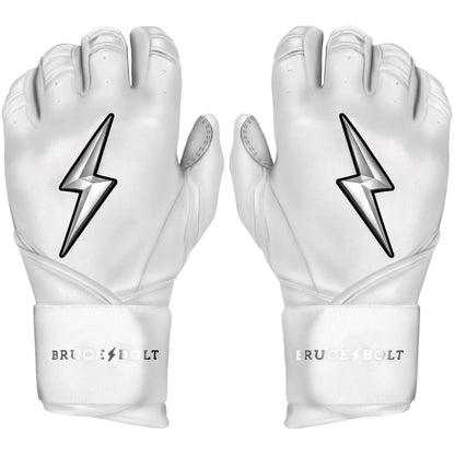 Bruce Bolt Premium Pro Chrome Series Long Cuff Batting Gloves