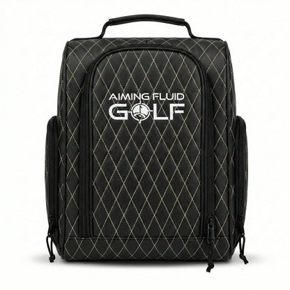 Premium Golf Shoe Bag – Vented Synthetic Leather Shoe Storage