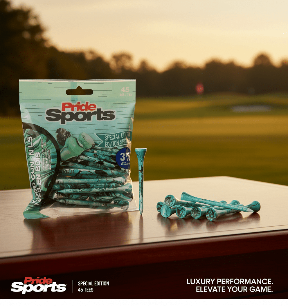 Pride Sports Paint Splatter Wood Golf Tees – Colorful 45-Pack