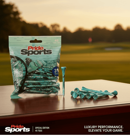 Pride Sports Paint Splatter Wood Golf Tees – Colorful 45-Pack