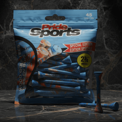 Pride Sports Paint Splatter Wood Golf Tees – Colorful 45-Pack