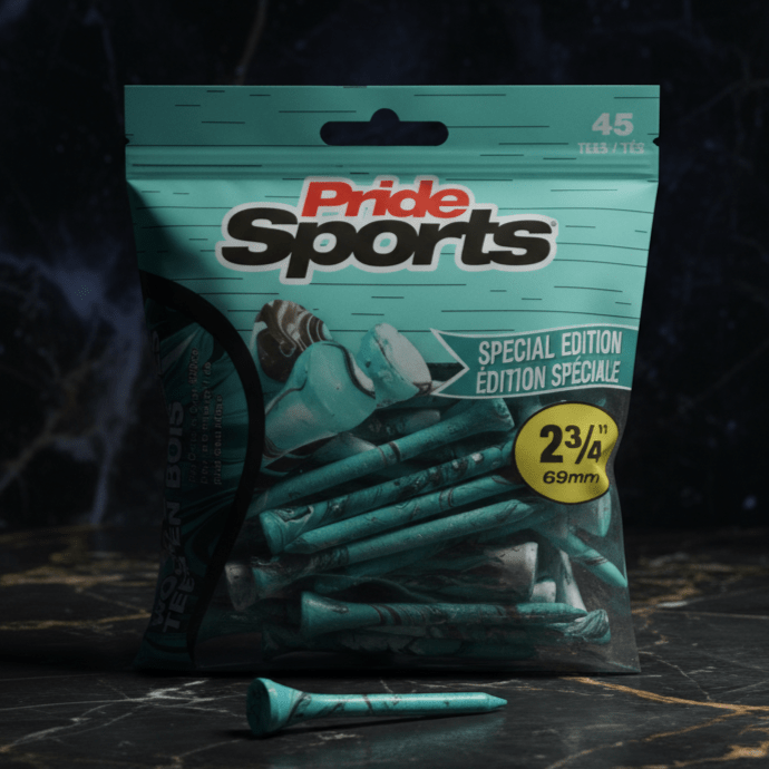 Pride Sports Paint Splatter Wood Golf Tees – Colorful 45-Pack