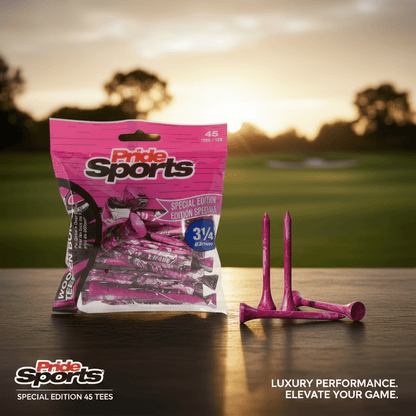Pride Sports Paint Splatter Wood Golf Tees – Colorful 45-Pack