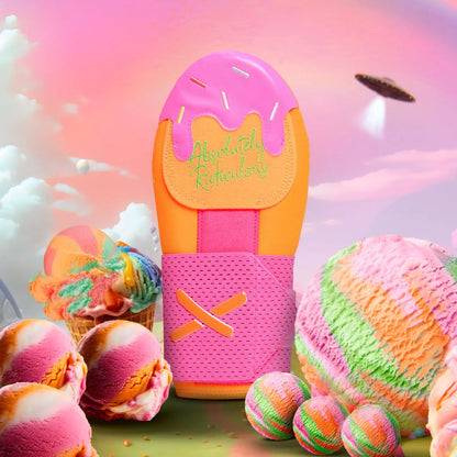 Absolutely Ridiculous Rainbow Sherbet Ice Cream Sliding Mitt