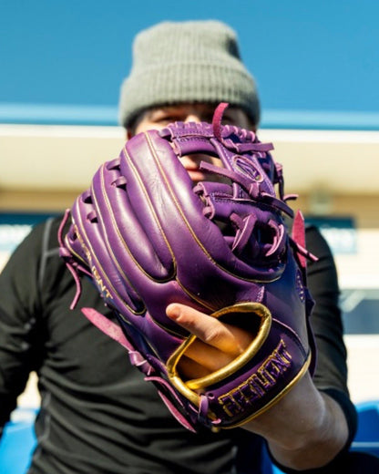 Relic MXT Series - Purple & Gold Baseball Glove