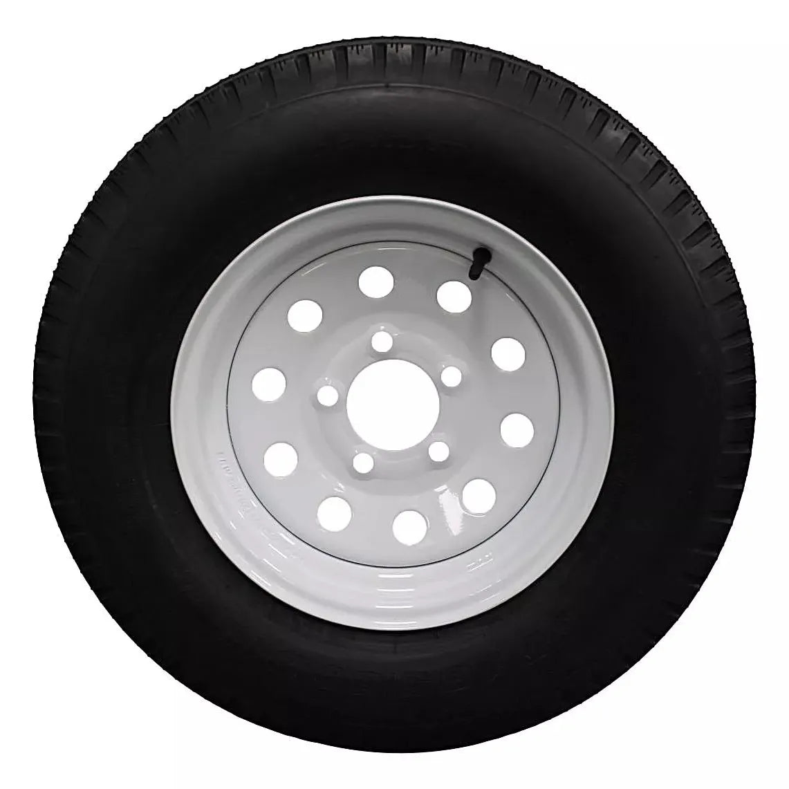 Antego ST185/80D13 Bias Trailer Tire & White Modular Wheel Assemblies, 6 Ply, 2-Pack
