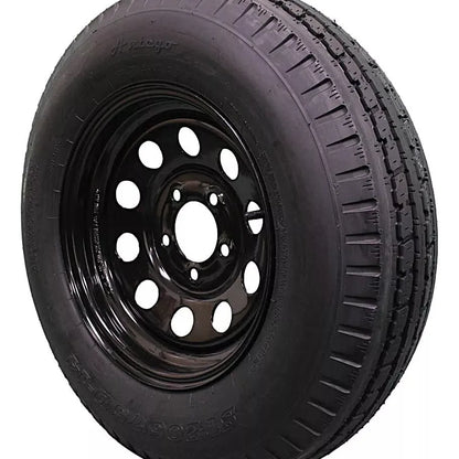 (Set of 4) Antego Tire and Wheel  205/75D14 Highway Terrain Assembly – Optimized for High Load Performance, 14.0-Inch Rim, Load 100.0, Speed M | A140554010096206ST20575D14-B4