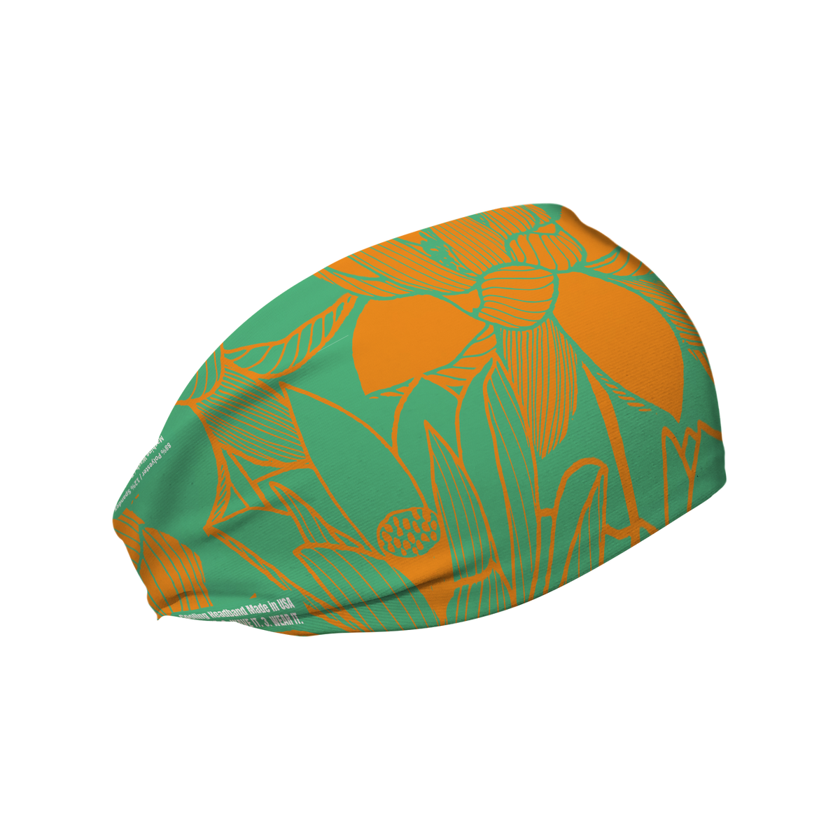 Cooling Headband: Lotus Orange Green