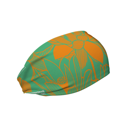 Cooling Headband: Lotus Orange Green