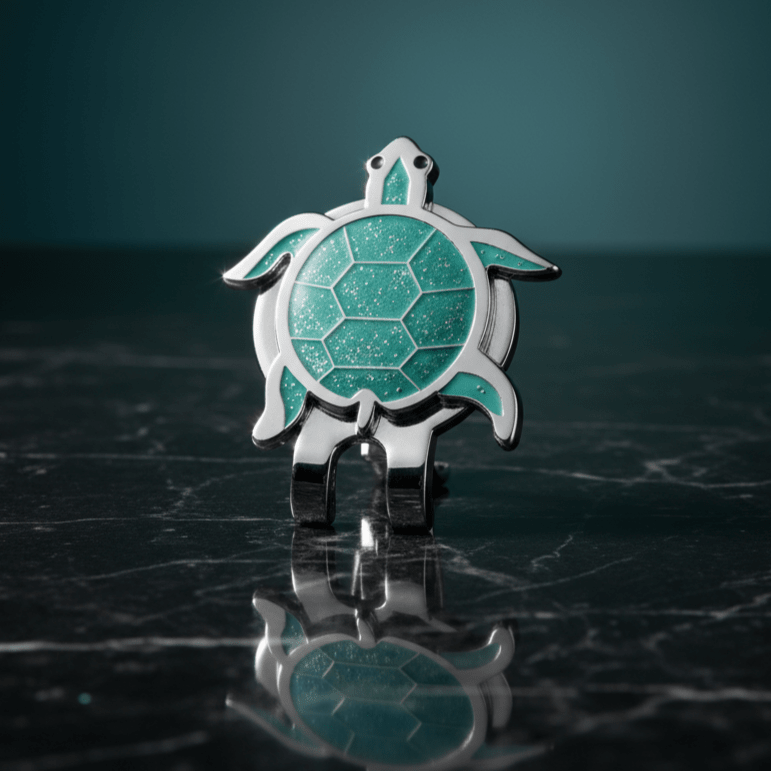 "Turtley Accurate" Magnetic Golf Ball Marker & Hat Clip