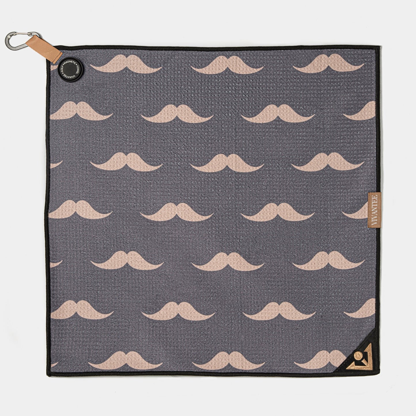 Urban Gent | Mustache Patterned Magnetic Golf Towel