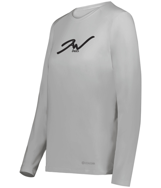 Jaw Bats Women's Long Sleeve Tee Shirt - Holloway 222338 | Women's Coolcore® Essential Long Sleeve Tee (augustasportswear.com) 