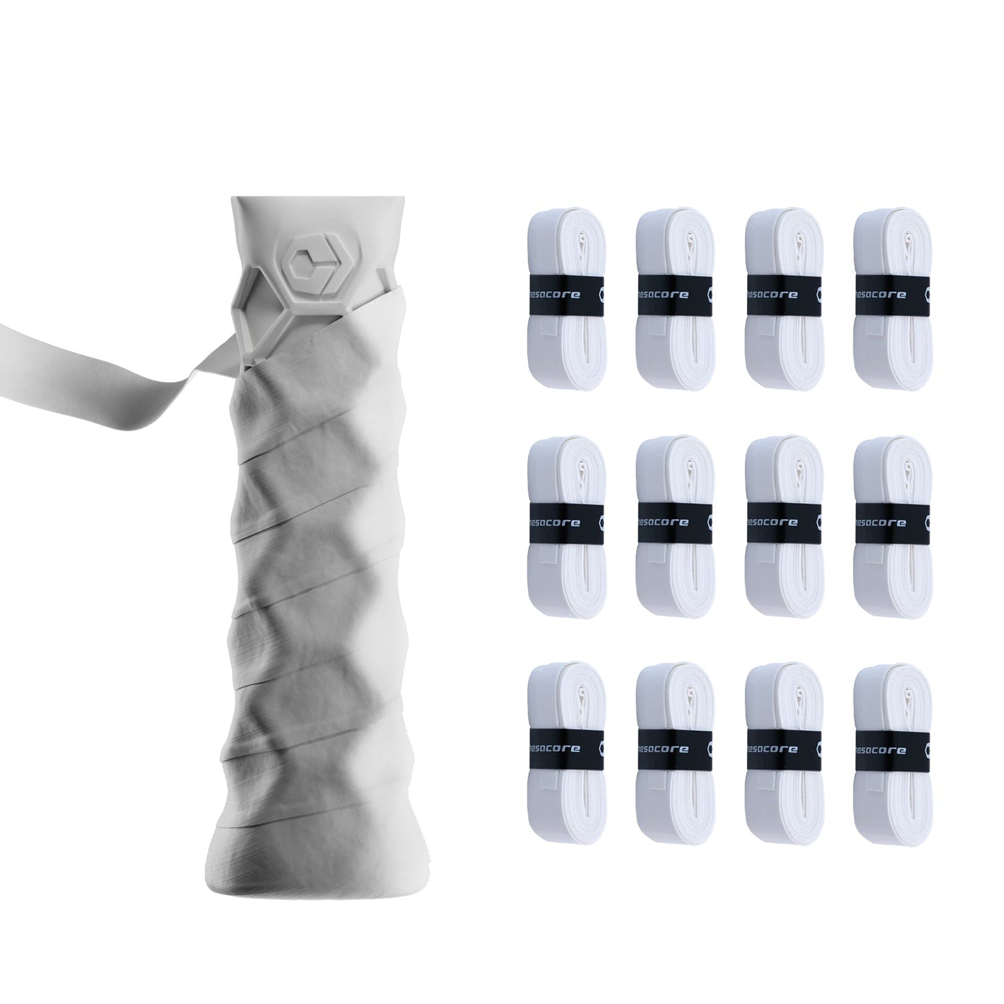Hesacore Hesatac Overgrip – White (6 & 12 Pack)