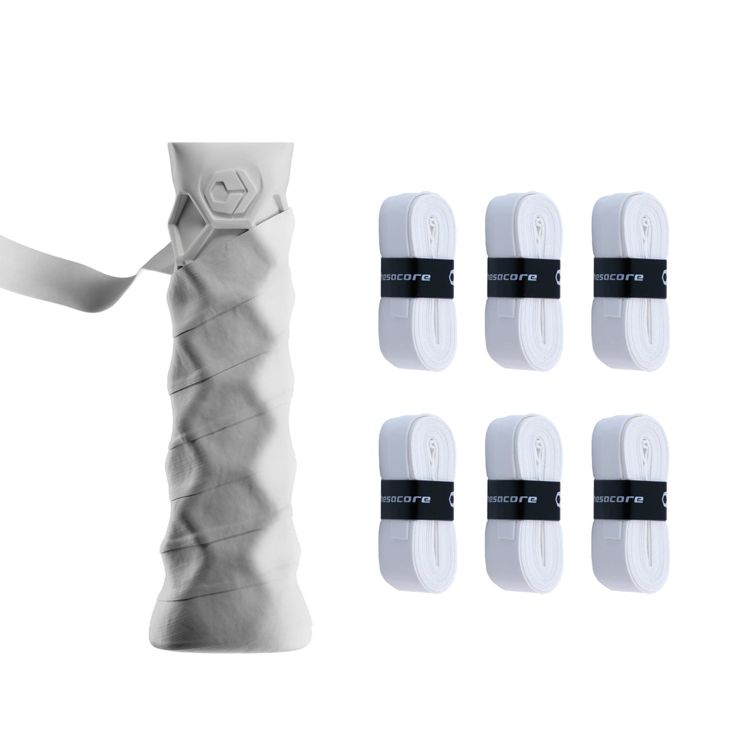 Hesacore Hesatac Overgrip – White (6 & 12 Pack)