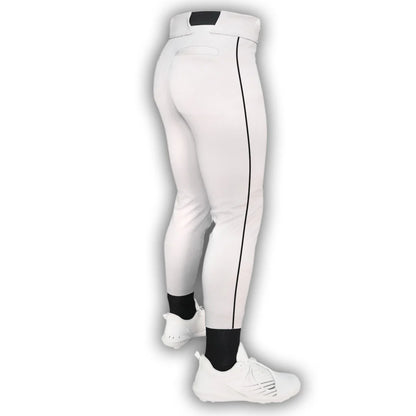 Nike white baseball pants with black piping shop