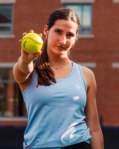 Women's Softball Sky Blue Tank Top
