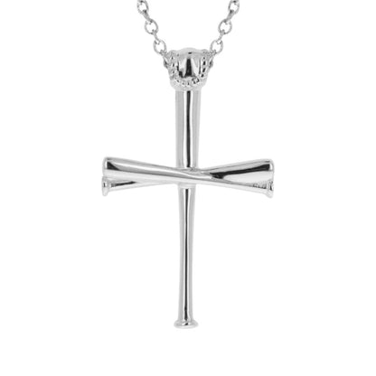 XL 2.0 Baseball Bat Cross Necklace
